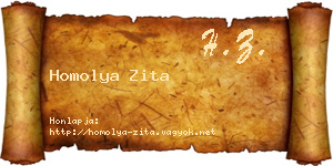 Homolya Zita névjegykártya